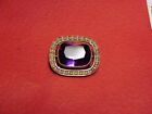 Antique Pin/Brooch, Amethyst with Pearls  by F&B (Foster&Bailey), Gold Setting?