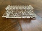 Vintage Crystal Butter Dish Alexandria With Lid