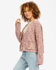 Billabong Catch Up Cardigan Sweater Lit Up Lilac New