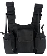 Outdoor Tactical 600D Nylon Army Military Police Chest Harness Holster Vest Rig.