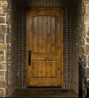 Tuscany Arch Top Knotty Alder Rustic Single Entry Door