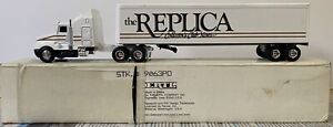 Ertl 1:50 The Replica Transport Truck Semi & Trailer 3359 Drop Bed