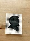 Finished Cross Stitch Item Abe Lincoln profile 1.5