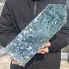 6.72LB Natural green moss agate quartz obelisk crystal aura healing