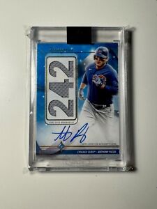 2023 Topps Luminaries Anthony Rizzo Patch Auto Blue 2/10 Chicago Cubs