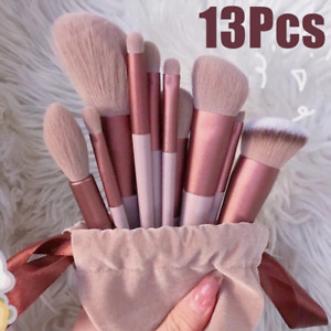 New Listing13 PCS Makeup Brushes Set Eye Shadow Foundation Women Cosmetic Brush Soft Bag