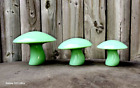 Viking Mold By Mosser Jadeite Jade Green Mushrooms Limited Set Of Three Mushroom
