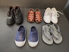 Toddlers Boys Sandals/Flip Flop/Dress Shoes/Booties Size 4/5/6 Lot Of 5