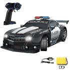 Haktoys 2.4GHz 1:12 Scale RC Police Sports Race Drift Car Headlight Super Fast