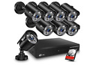 Xvim 8CH 1080P Wired Security Camera System with 1TB Hard Drive, 8pcs HD Outdoor
