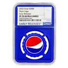 Sale Price 2022 Chad 6 gram Pepsi Bottle Cap Silver Coin NGC PF 70 ER Blue Core