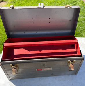 Vintage Craftsman Logo 6500 Heavy Duty Tool Box with Red Tray -USA