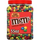 M&M'S Peanut Butter Milk Chocolate Candy Bulk Jar 55 oz