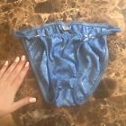 Vintage Joe Boxer Satin String Bikini Panties Size 7 SUPER SHINY RARE PRINT READ
