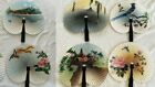 Whole Sale Lots 6 Vintage Chinese Water Color Print Paper Fans Foldable