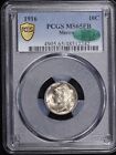 1916 Mercury 10c Silver Dime PCGS MS 65 FB CAC Approved