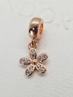 Authentic Pandora Dazzling Daisy Rose Gold Clear CZ  Charm