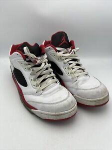 NIKE AIR JORDAN 5 LOW FIRE RED SHOES SIZE 13 SNEAKERS 819171-101 OG V BASKETBALL