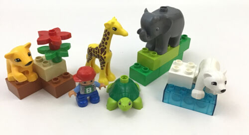 Lego Duplo Town #4962 Baby Zoo Building Set 18 pcs Elephant Bear Giraffe Lion