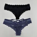 Victoria’s Secret Very Sexy String Thong Panties Lace Trim Lot Small New