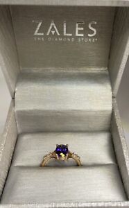 14k ROSE GOLD 1.54ct TANZANITE-DIAMOND RING. Retails @Zales Jewelers For $455.00