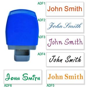 Custom Name Signature Stamp Self inking 30x10mm One line. Ready for use