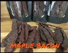 JERKY STRIPS BEEF JERKY HOME MADE 4OZ QUATER POUND MAPLE BACON FLVR