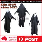 Kids Adults Spirited Away No Face Male Costume Cosplay Mask Ghost Robe Book Week