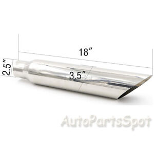 Universal Stainless Steel Exhaust Tip Angle Cut 2.5