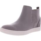 Vionic Womens Mickie Gray Leather Chelsea Boots Shoes 8 Medium (B,M) BHFO 8076