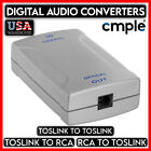 New ListingOptic Toslink Converter Coax Adapter Toslink to RCA Extender ONLY DIGITAL AUDIO