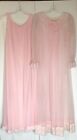 Vintage Miss Elaine Bridal Nightgown Robe Peignoir Set Pink Lace USA Union*