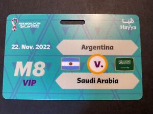 FIFA Qatar 2022 HAYYA M# 8 Argentina V. Saudi Arabia VIP Gate Pass World Cup