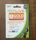 Xbox Live Gold Membership Card NEW Unscratched 3 Month