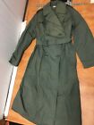 1975 Vietnam Era Quarpel Army Green 274 Womens Raincoat Trench Coat 14L