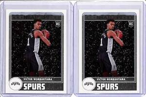New Listing(2) Lot 2023-24 Hoops Victor Wembanyama Winter Tribute Rookie Card RC #298