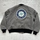 Vintage 90s MLB Delong Seattle Mariners Wool Baseball Jacket Sz 48 - USA made