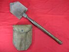 Vintage WW2  US Military Army Folding Entrenching Shovel Trench Tool Cover 1945