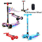 LED Scooter for Kids Deluxe 3 Wheel Glider with Kick n Go Lean 2 Turn 3 colors