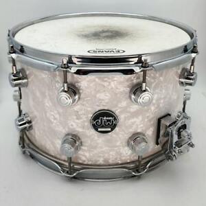 Used DW Performance Series Snare Drum 14x8 White Marine Pearl - Very Good