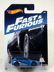Hot Wheels 2017 Fast & the Furious Series 1:64 SUBARU WRX STI (BLUE) Car # 8/8