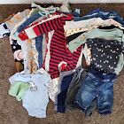 Infant Boy Clothes Lot 0-3M, 3M ~ Mixed Brands - Gently Used -  39 pcs