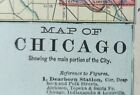 Vintage 1900 CHICAGO ILLINOIS Map 11