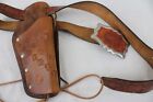 Vintage Leather Western Holster Nelson Kennedy Fort Liberty Size 34 Belt Buckle