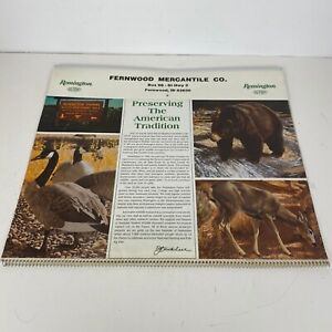 Vintage Remington 1992 Calendar Wildlife Scenes Fernwood Mercantile Fernwood Id