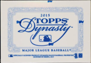 2015 Topps Dynasty Baseball Hobby Box Factory Sealed
