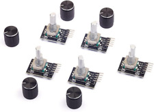 5Pcs KY-040 Rotary Encoder Module with 15×16.5 Mm with Knob Cap for Arduino (Pac