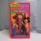 Mickey's Fun Songs Lets Go to the Circus VHS Disney Sing Along