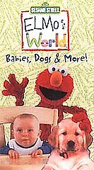 Elmos World - Babies, Dogs And  More (VHS, 2000)