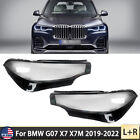 A Pair Front Headlight Lens Cover Clear Left & Right For 2019-2022 BMW X7 G07